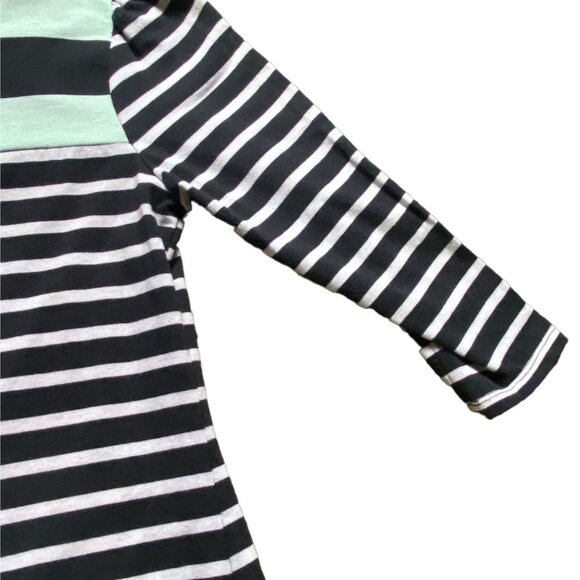 Allison Brittney Petite Womens Striped 3/4 Sleeve Dress-Size Petite Small-GUC - Picture 4 of 7